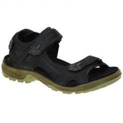 Buty do chodzenia męskie Ecco 06956460886. Czarne sandały męskie ecco, z materiału, bez zapięcia. Za 623.00 zł.