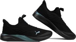Puma Buty damskie Softride Sophia 2 Slip-On Metachromatic czarne 379590 01 38. Czarne obuwie sportowe damskie Puma, bez wzorów, sportowe, bez zapięcia. Za 321.72 zł.