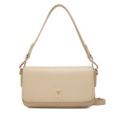 Torebka Tommy Hilfiger. Brązowe torebki do ręki damskie Tommy Hilfiger, bez wzorów, klasyczne, bez dodatków. Za 509.99 zł.