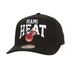 Czapka typu snapback Mitchell & Ness Big Time Pro Miami Heat. Czarne czapki i kapelusze męskie Mitchell & Ness, bez wzorów. Za 202.50 zł.