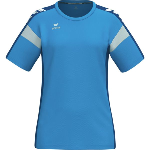 Koszulka Erima Celebrate 125 Function Blue. Niebieskie koszulki sportowe damskie Erima, bez wzorów, z materiału, bez kołnierzyka, bez ramiączek, na fitness i siłownię. Za 150.94 zł.