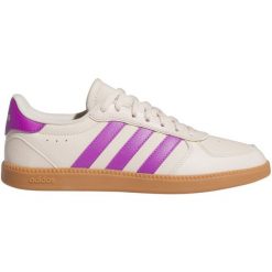 Buty adidas Breaknet Sleek IH5420 białe. Białe obuwie sportowe damskie bez wzorów, z gumy. Za 319.61 zł.