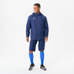 Długie spodenki do piłki nożnej Kipsta Viralto Club. Niebieskie krótkie spodenki sportowe męskie KIPSTA, s, bez wzorów, z elastanu, na fitness i siłownię. Za 69.99 zł.