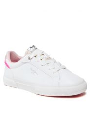 Pepe Jeans Tenisówki Kenton Basic Girl PGS30549 Biały. Białe buty sportowe dziewczęce Pepe Jeans, bez wzorów, z jeansu, bez zapięcia. Za 189.99 zł.