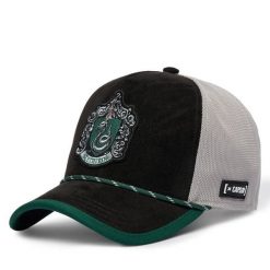 Czapka z daszkiem Capslab. Czarne czapki i kapelusze damskie CapsLab, bez wzorów. Za 143.99 zł.