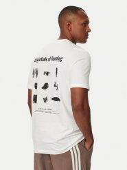 Adidas Koszulka techniczna Run Essentials Graphic T-Shirt KS2501 Biały Regular Fit. Białe koszulki sportowe męskie Adidas, m, bez wzorów, z bawełny, bez kołnierzyka, bez ramiączek, do biegania. Za 126.99 zł.