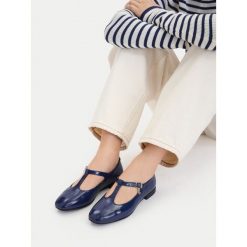 Baleriny Lasocki. Niebieskie baleriny damskie Lasocki, bez wzorów, bez obcasa. Za 169.99 zł.