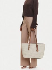 MICHAEL Michael Kors Torebka Quinn 30T5GQNT9B Kremowy. Białe torebki do ręki damskie MICHAEL Michael Kors, bez wzorów, ze skóry, bez dodatków. Za 789.99 zł.