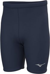 Legginsy midi Mizuno MZNRB. Niebieskie legginsy sportowe męskie Mizuno, m, bez wzorów, z materiału, do biegania. Za 177.70 zł.