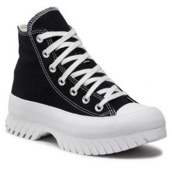 Trampki Converse. Czarne półbuty damskie Converse, bez wzorów, retro, bez zapięcia. Za 449.99 zł.