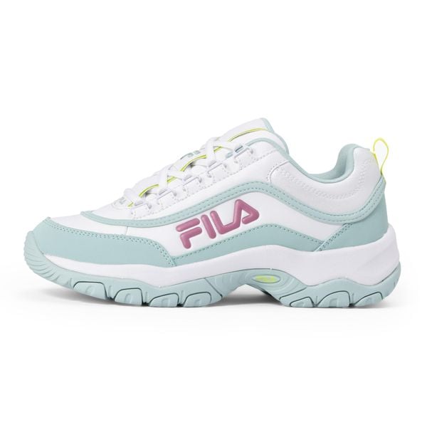 Buty damska FILA Strada Logo. Białe obuwie sportowe damskie Fila, bez wzorów, na fitness i siłownię. Za 259.99 zł.