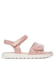 Nelli Blu Sandały CM240719-7 Różowy. Czerwone sandały dziewczęce Nelli Blu, z materiału, bez zapięcia. Za 79.99 zł.