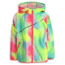 Kurtka turystyczna dla dzieci Lemon Explore WL6 wiatrówka wielokolorowa. Brązowe kurtki i płaszcze dla dziewczynek LEMON explore, na jesień, bez wzorów, z poliesteru, z kapturem. Za 129.90 zł.