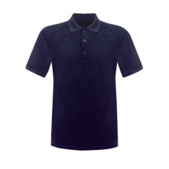 Męska Koszulka Polo Coolweave. Niebieskie koszulki polo męskie Regatta, l, bez wzorów, z materiału, klasyczne, bez ramiączek. Za 65.99 zł.