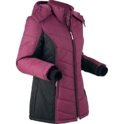 Kurtka funkcyjna outdoorowa, pikowana bonprix jeżynowo-czarny. Czarne kurtki damskie bonprix. Za 189.99 zł.