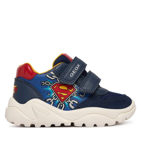 Sneakersy Geox. Niebieskie trampki i tenisówki chłopięce Geox, bez wzorów, bez zapięcia. Za 138.99 zł.