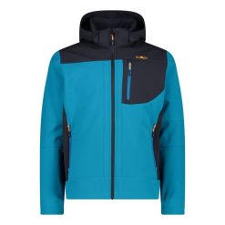 Kurtka turystyczna z kapturem i suwakiem CMP. Niebieskie kurtki męskie CMP, xl, bez wzorów, sportowe, z kapturem. W wyprzedaży za 261.50 zł.