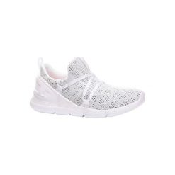 Buty damskie do szybkiego marszu PW 140 w kolorze białym. Obuwie sportowe damskie marki NEWFEEL. Za 59.99 zł.