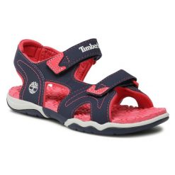 Sandały Timberland. Niebieskie sandały chłopięce Timberland, bez zapięcia. Za 159.99 zł.