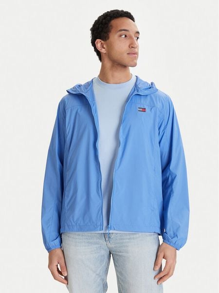 Tommy Jeans Kurtka przejściowa DM0DM23112 Niebieski Regular Fit. Niebieskie kurtki męskie Tommy Jeans, m, bez wzorów, z jeansu, bez kaptura. Za 266.99 zł.