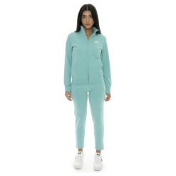 Bluza z bawełna z zamek błyskawiczny na co dzień. Fioletowe bluzy damskie LEONE 1947 APPAREL, bez wzorów, z bawełny, bez kaptura. W wyprzedaży za 191.56 zł.