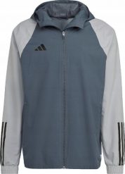 Kurtka męska Adidas Tiro 23 Competition All Weather szara r. M. Szare kurtki męskie Adidas, m, bez wzorów, bez kaptura. Za 246.62 zł.