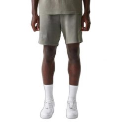 Krótkie Los Angeles Lakers Washed. Szare krótkie spodenki sportowe męskie New Era, bez wzorów, do koszykówki. W wyprzedaży za 201.00 zł.