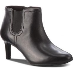 Botki CLARKS - Dancer Sky 261371874 Black Leather. Kozaki damskie Clarks. W wyprzedaży za 259.00 zł.