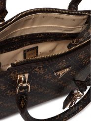 Guess Torebka HWQG96 72050 Brązowy. Brązowe torebki do ręki damskie Guess, z aplikacjami, ze skóry, bez dodatków. Za 639.99 zł.