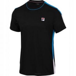 Koszulka tenisowa Fila T-shirt Gabriel. Czarne t-shirty męskie Fila, xl, bez wzorów, z materiału, klasyczne, bez kołnierzyka. Za 113.99 zł.