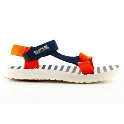 Sandały turystyczne damskie Regatta Vendeavour. Niebieskie obuwie sportowe damskie Regatta, bez wzorów, bez obcasa, bez zapięcia. Za 108.64 zł.