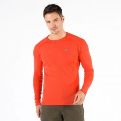 Koszulka termoaktywna męska Woolona Remus z długim rękawem 100% Merino. Zielone koszulki sportowe męskie WOOLONA, l, bez wzorów, z wełny, bez kołnierzyka, bez ramiączek, trekkingowe. W wyprzedaży za 306.00 zł.