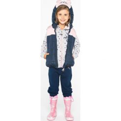 Lemon Explore - Bezrękawnik dziecięcy 86-116 cm. Szare kurtki i płaszcze dla dziewczynek LEMON explore, z haftami, z bawełny. Za 119.90 zł.