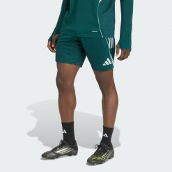 Szorty Arsenal Tiro 25 Competition Training. Niebieskie krótkie spodenki sportowe męskie Adidas, l, bez wzorów, na fitness i siłownię. Za 199.00 zł.