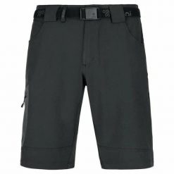 Męskie spodenki outdooroowe Kilpi JOSEPH-M. Czarne szorty męskie Kilpi, m, bez wzorów, z materiału. Za 146.50 zł.