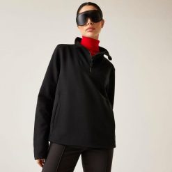 Damski sweter Wander Relaxed Quarter Zip Polar. Czarne swetry damskie Dare 2b, bez wzorów, z polaru, sportowe, bez kołnierzyka, bez ramiączek, bez kaptura. Za 229.99 zł.