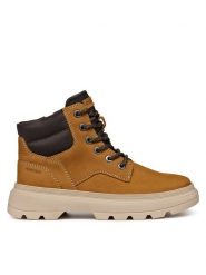 Geox Trapery J Kiddartah Boy J46M9A 032FU C2286 S Brązowy. Brązowe buty zimowe chłopięce Geox, bez wzorów, z materiału, bez zapięcia. Za 379.99 zł.