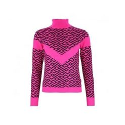 Damski sweter z golfem Peak Mountain Adiamant. Czerwone bluzy sportowe damskie Peak Mountain, bez wzorów, bez kaptura, na golfa. Za 240.00 zł.