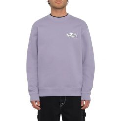 Bluza sportowa męska Volcom Workard Crew. Fioletowe bluzy sportowe męskie Volcom, m, bez wzorów, z bawełny, bez kaptura. Za 283.95 zł.