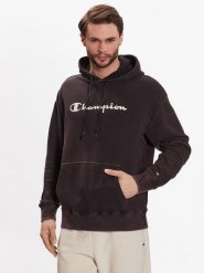 Champion Bluza 218600 Czarny Regular Fit. Czarne bluzy męskie Champion, m, bez wzorów, z bawełny, bez kaptura. Za 179.99 zł.