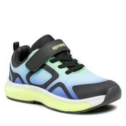 Sneakersy Sprandi. Niebieskie półbuty chłopięce Sprandi, bez wzorów, bez zapięcia. Za 129.99 zł.