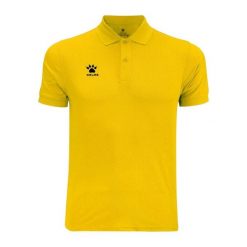 Kelme Polo Manga Corta Basic Amarillo Hombre. Żółte koszulki sportowe męskie 909, bez wzorów, bez kołnierzyka, bez ramiączek, do piłki nożnej. W wyprzedaży za 76.10 zł.