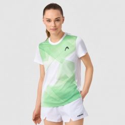 TIE-BREAK T-Shirt Women. Zielone koszulki sportowe damskie Head, s, bez wzorów, bez kołnierzyka, bez ramiączek, tenisowe. W wyprzedaży za 234.00 zł.