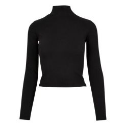Damski sweter z wyciętymi plecami Urban Classics. Czarne swetry damskie Urban Classics, s, bez wzorów, eleganckie, bez kołnierzyka, bez ramiączek, bez kaptura. Za 134.50 zł.