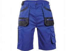 BE-01-009 - krótkie spodnie robocze, bawełna 20%, poliester 80% - royal/czarny 62. Czarne spodnie sportowe męskie CERVA, m, bez wzorów, z bawełny. Za 101.29 zł.