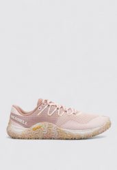 Buty do biegania Merrell Trail Glove 7 Różowe. Czerwone obuwie sportowe damskie Merrell, bez wzorów, z materiału, do biegania. Za 754.00 zł.