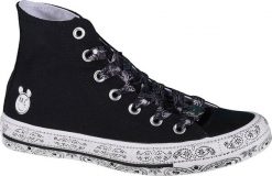 Converse Converse X Miley Cyrus Chuck Taylor Hi All Star 162234C białe 43. Białe trampki i tenisówki damskie Converse, bez wzorów, retro, bez zapięcia. Za 201.13 zł.