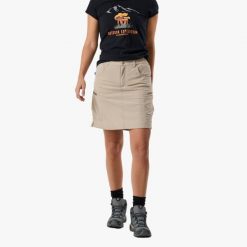 Spódnica turystyka damska Swedemount Glittertind Skirt szybkoschnąca. Brązowe spódnice damskie SWEDEMOUNT, bez wzorów. Za 249.99 zł.