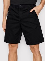 Vans Szorty materiałowe Authentic VN0A5FJX Czarny Relaxed Fit. Czarne szorty męskie Vans, m, bez wzorów, z materiału. Za 159.99 zł.