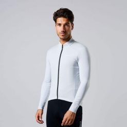 Deep Winter wodoodporna i wiatroszczelna kurtka kolarska. Szare bluzy męskie ACELERA, bez wzorów, sportowe, bez kaptura. W wyprzedaży za 211.46 zł.